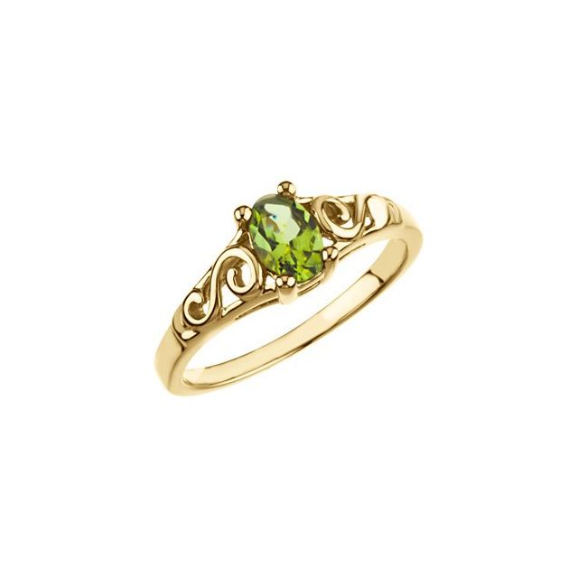 Детски пръстен Precious Gift™ с камък по месец — продуктов кадър