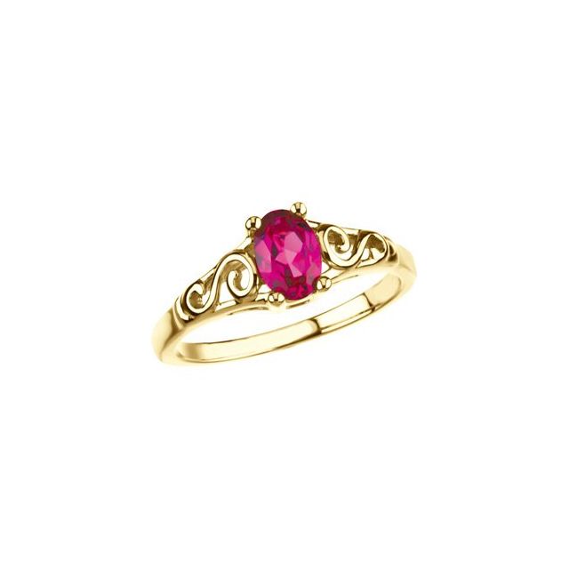 Детски пръстен Precious Gift™ с камък по месец — продуктов кадър