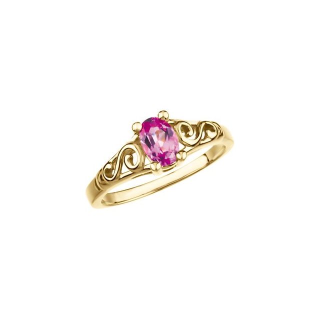 Детски пръстен Precious Gift™ с камък по месец — продуктов кадър