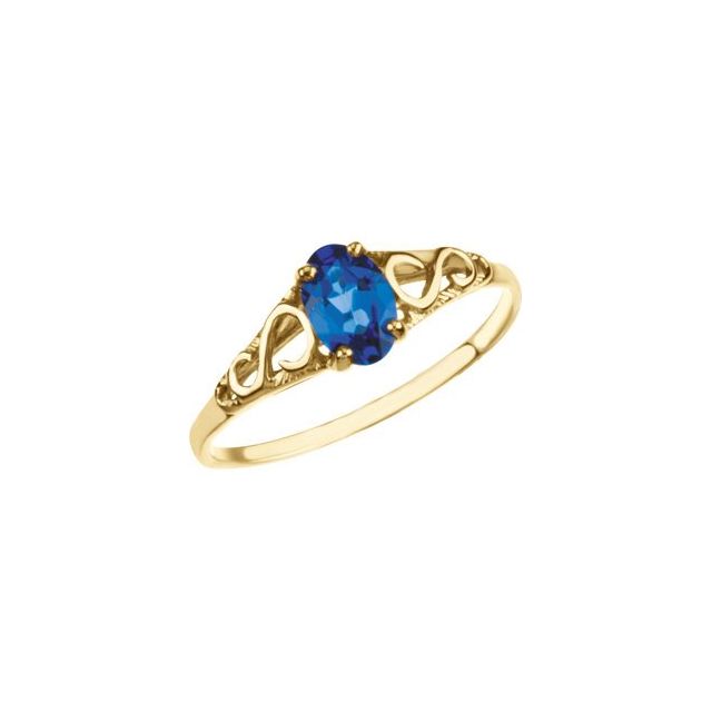 Детски пръстен Precious Gift™ с камък по месец — продуктов кадър