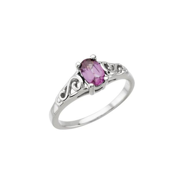 Детски пръстен Precious Gift™ с камък по месец — продуктов кадър