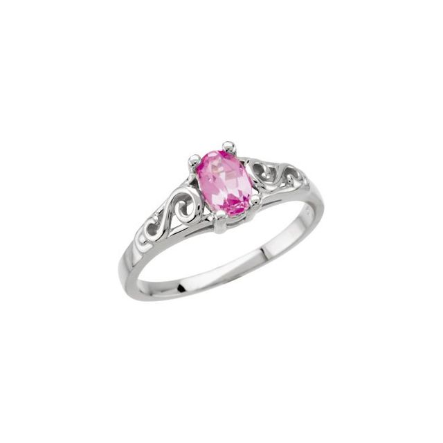 Детски пръстен Precious Gift™ с камък по месец — продуктов кадър