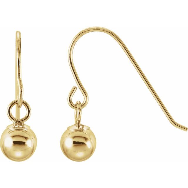 Детски обеци топчета — продуктов кадър