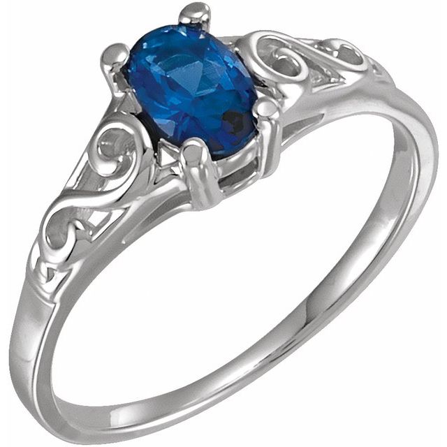 Детски пръстен Precious Gift™ с камък по месец — продуктов кадър