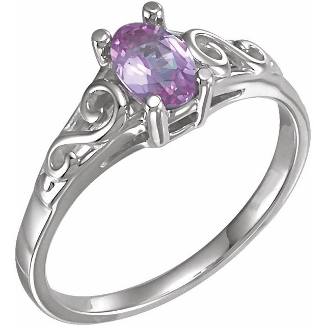 Детски пръстен Precious Gift™ с камък по месец — продуктов кадър