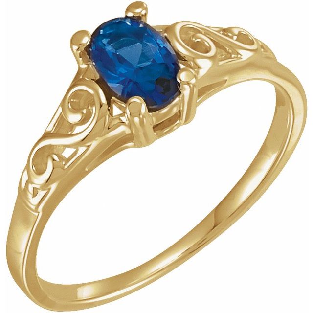 Детски пръстен Precious Gift™ с камък по месец — продуктов кадър