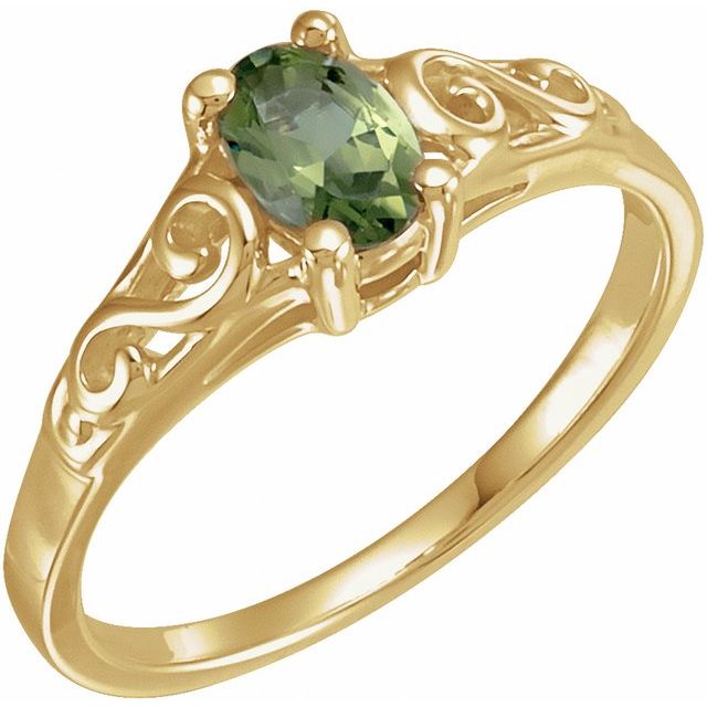 Детски пръстен Precious Gift™ с камък по месец — продуктов кадър